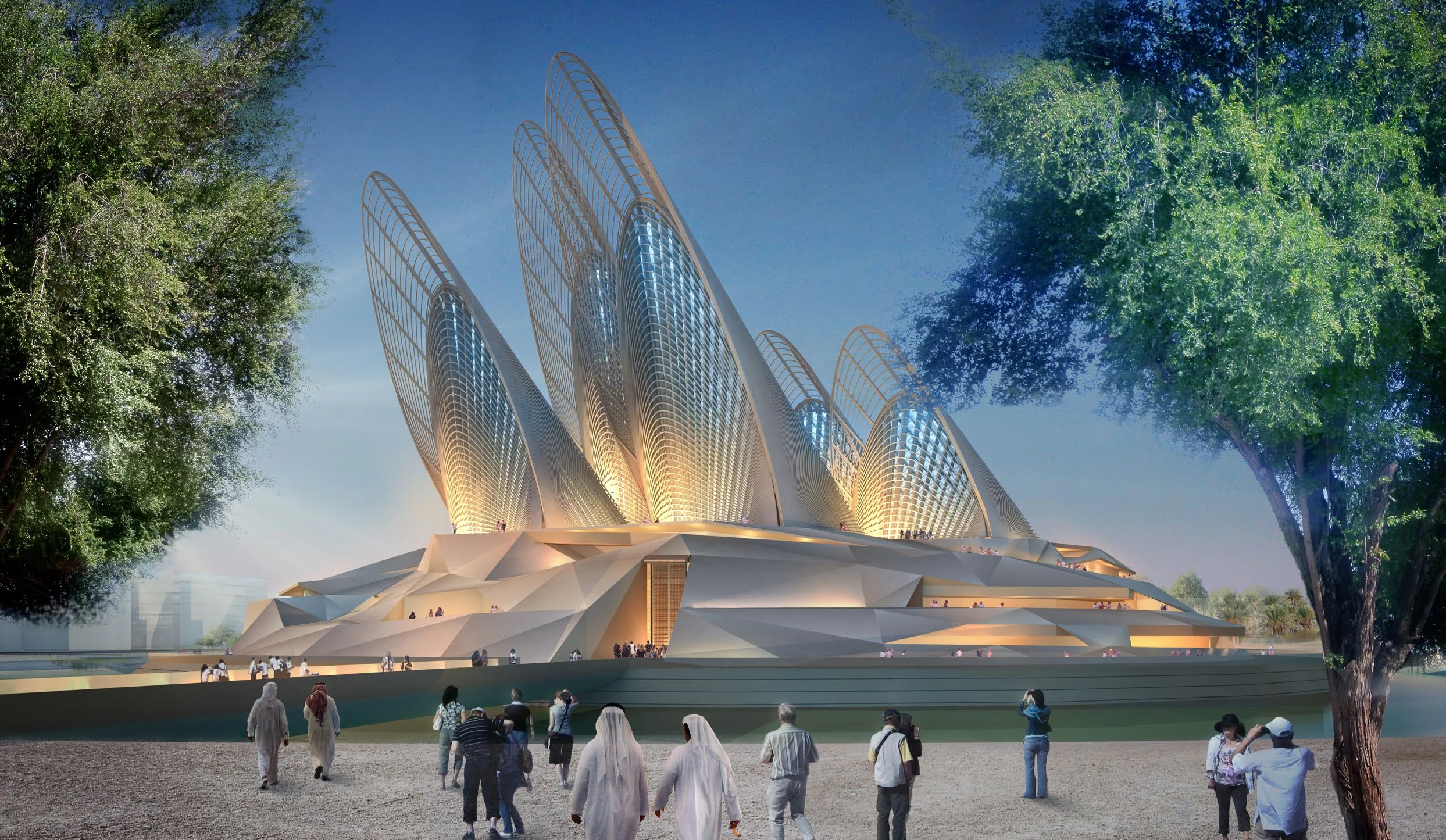 Концепция Zayed National Museum в брошюре Aldar