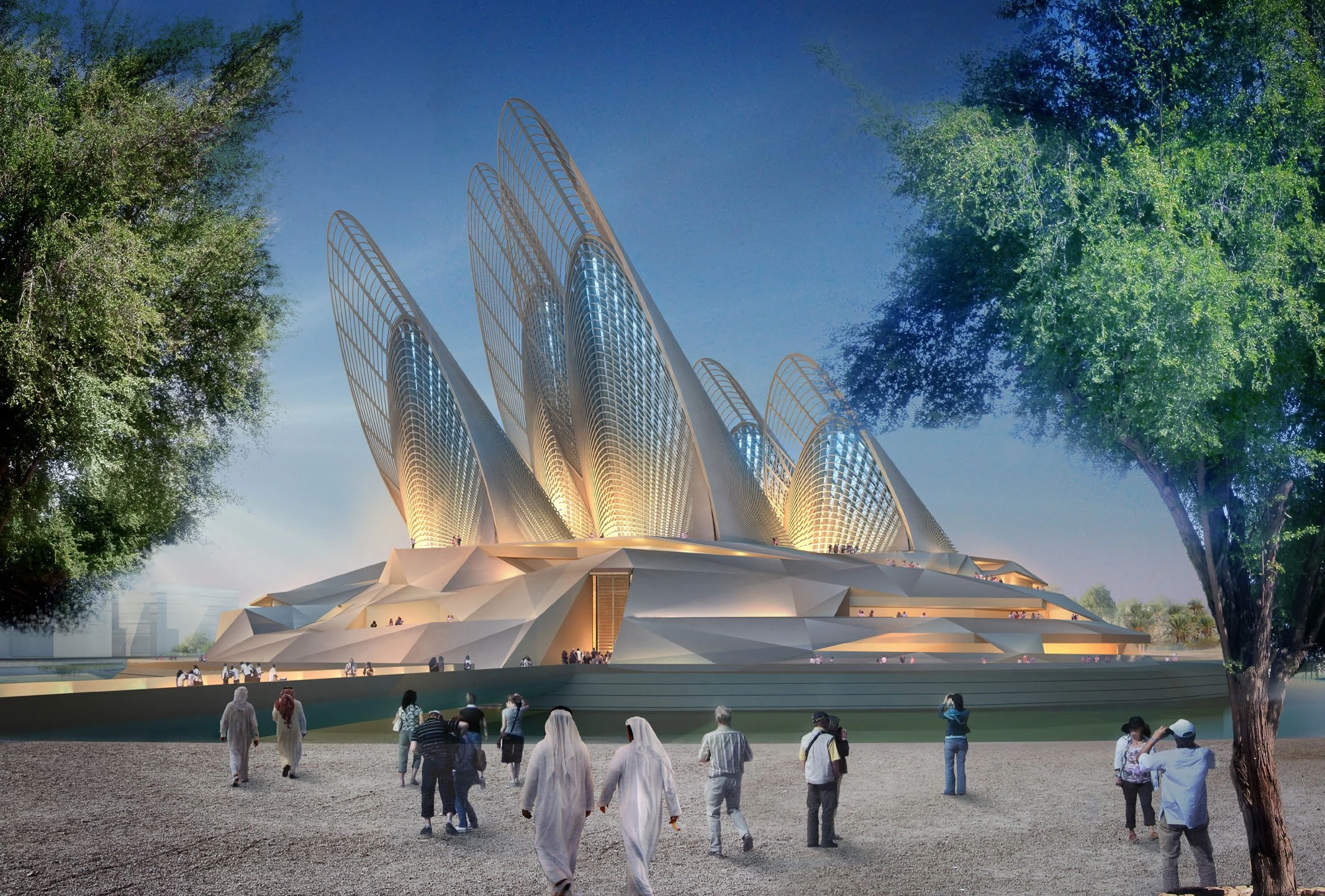 Концепция Zayed National Museum в брошюре Aldar