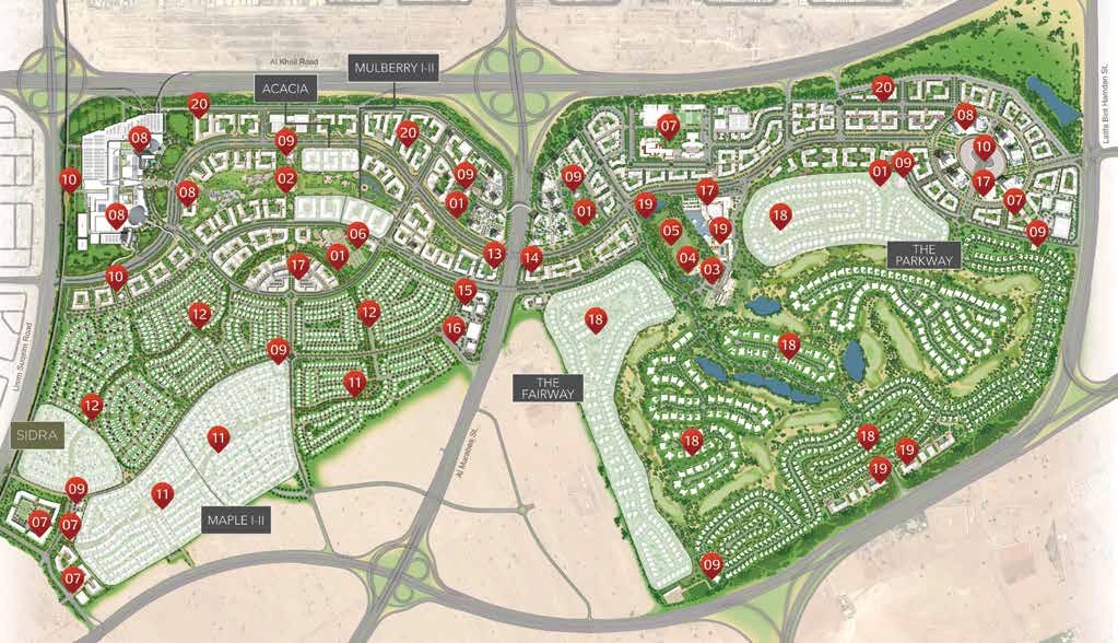 Исторический мастер-план Dubai Hills Estate